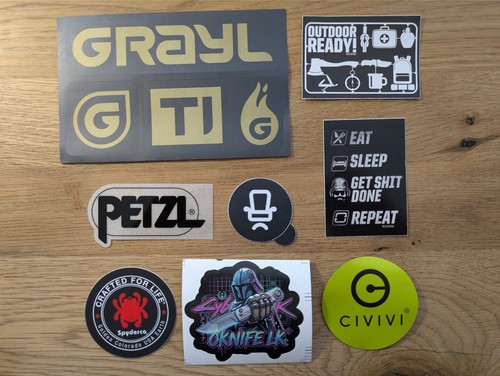 Sticker set gear grayl - gear, petzl